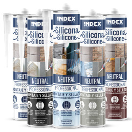 SI-PR - SILICONE NEUTRA PROFESSIONALE 280-NERO ( 12 pz.)